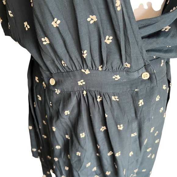 Faithful The Brand - Blue Printed Wrap Mini Dress Sz 4 - Picture 8 of 11